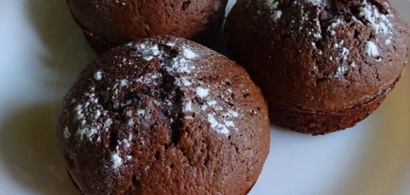 шоколадный фондан.