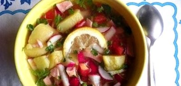 Окрошка на березовом квасе