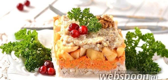 Салат из топинамбура, моркови и яблок