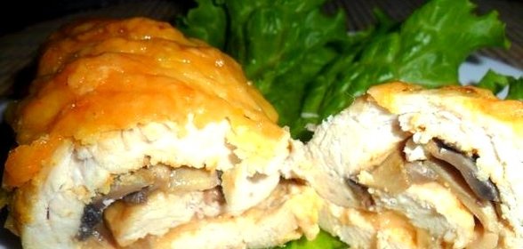 Куриные рулетики с сыром в духовке