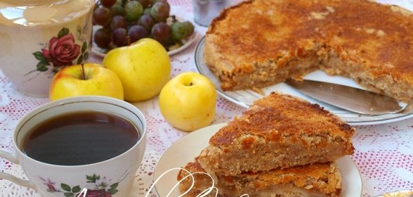 Насыпной яблочный пирог