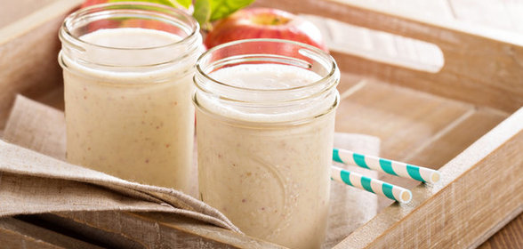 Яблочный смузи с молоком