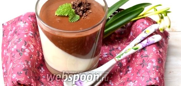 Панна-котта с шоколадом и сгущённым молоком