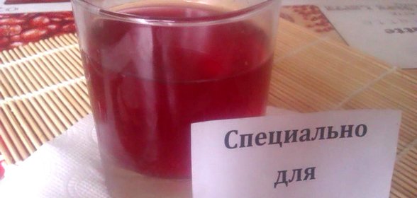 Грушевый компот с вишней