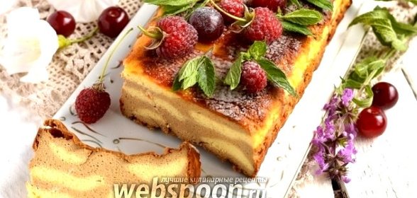 «Леопардовая» кофейно-ванильная творожная запеканка