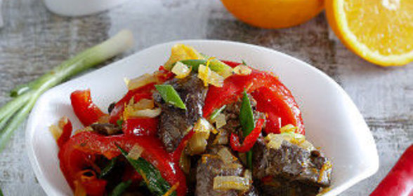 Жаркое из печенки в мультиварке