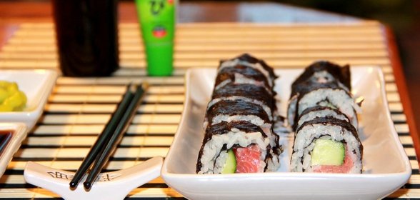 Роллы с красной рыбкой