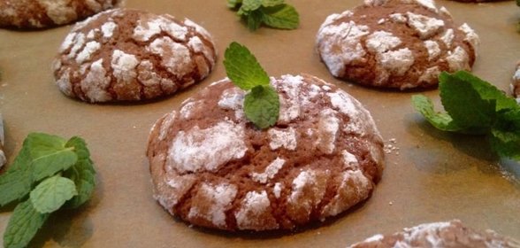 Мятно-шоколадное печенье