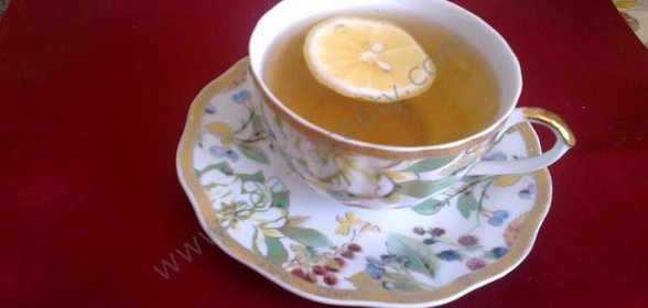 Зеленый чай с лимоном