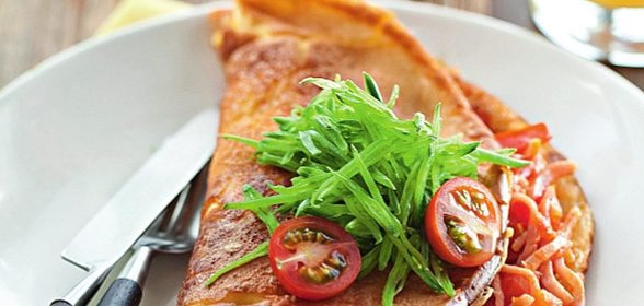 Омлет с ветчиной