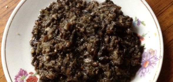 Икра из свежих лесных грибов