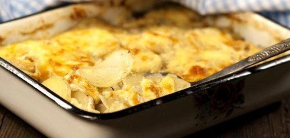 Запеченный фенхель с картофелем и сыром