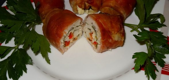 Рулеты из куриной грудки с начинкой