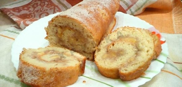 Рулет с бананом