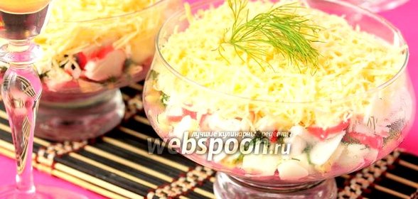 Салат-коктейль с крабовыми палочками «Гера»