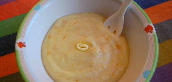 Овощное пюре из картофеля моркови и цукини