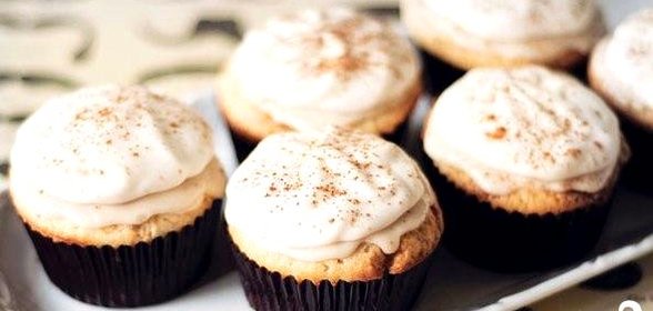 Маффины с корицей и кофейной глазурью