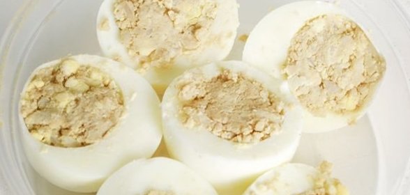 Яйца, фаршированные рисом