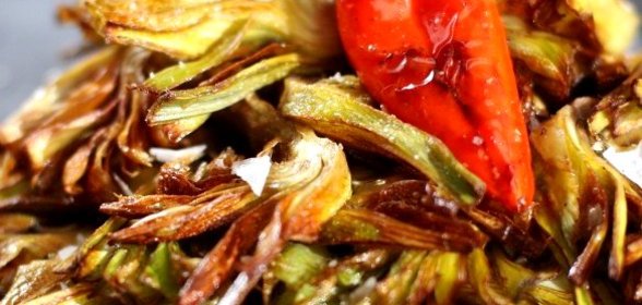 Жареные испанские артишоки