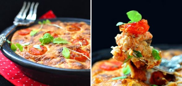 Рыбная запеканка под сырным суфле