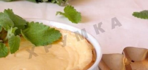 Запеченный крем из ряженки