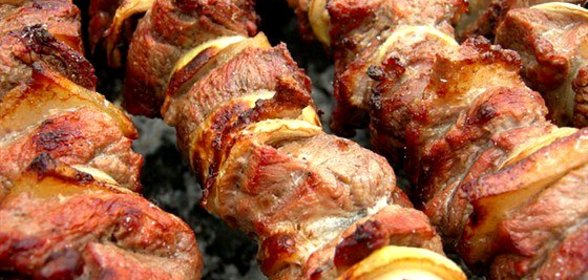 Шашлык из белого мяса