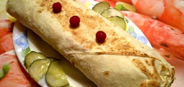 Шаурма с пекинской капустой и отварной говядиной