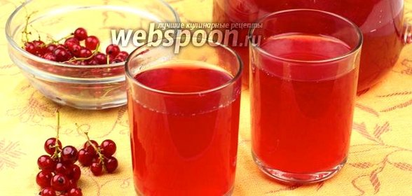Морс из красной смородины