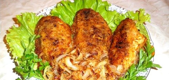 Жареный морской окунь