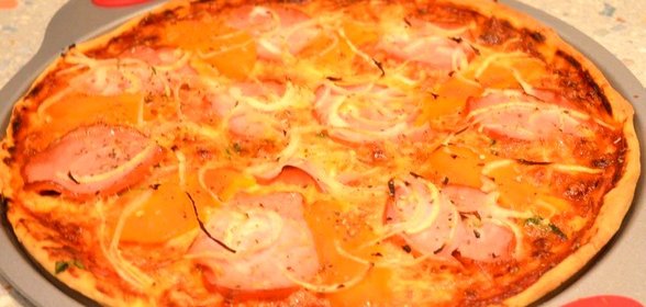 Пицца с болгарским перцем и балыком