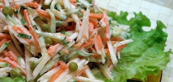 Салат из топинамбура с морковью