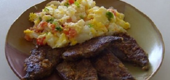 Отбивные из свиной печени