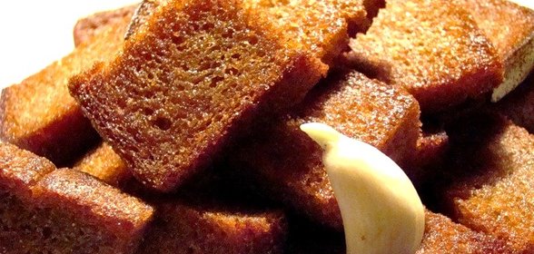 Сухарики с чесноком