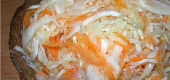 Капуста, маринованная с морковью