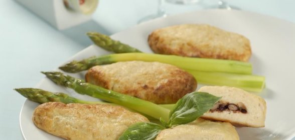 Зразы куриные с фасолью