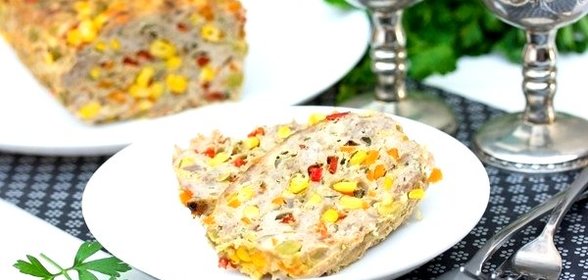 «Разноцветный» мясной хлебец