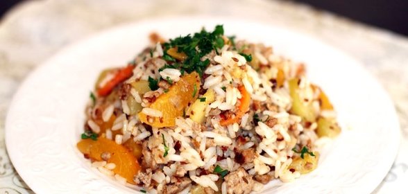 Плов со свининой по-тайски