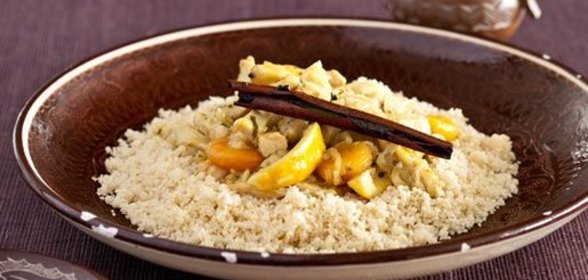 Быстрый таджин из курицы с кускусом