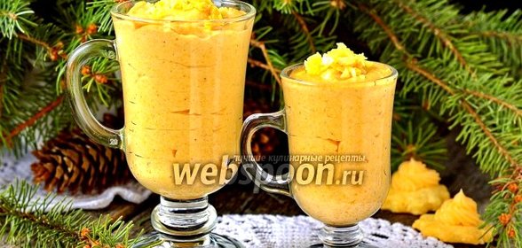 Тыквенный мусс с белым шоколадом