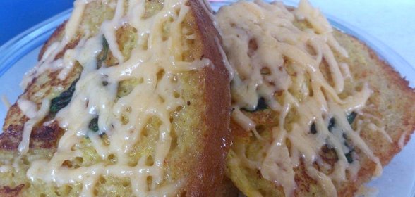 Гренки с сыром и зеленью