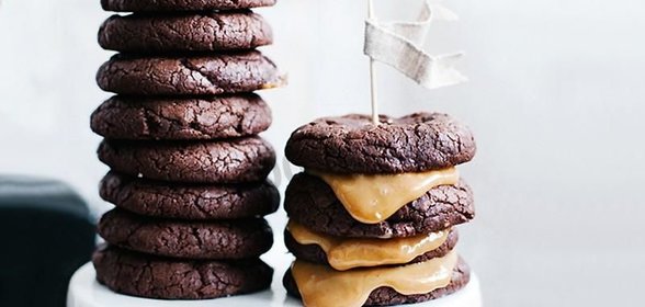 Шоколадное печенье со сгущенкой