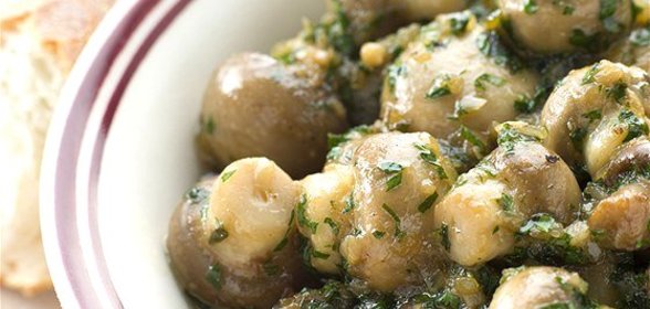 Грибы с чесноком