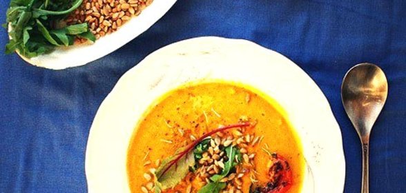 Крем-суп из запеченной тыквы