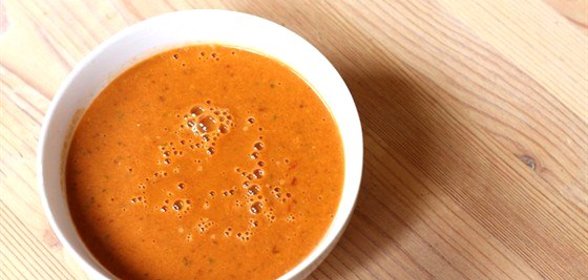 Пряный средиземноморский винегрет с морковным соком