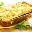 Лазанья с колбасным фаршем и ветчиной
