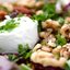 Салат с печеной фетой и грецкими орехами