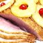 Свинина с ананасом и вишней