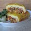 Картофельный рулет с овощами