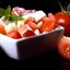 Летний салат с арбузом, черри, фетой и мятой