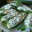 Огуречные лодочки с творогом и зеленью